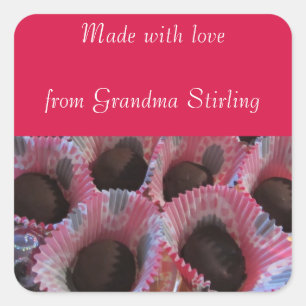 Weihnachtsgebäck aus Oma Quadratischer Aufkleber