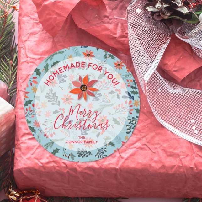 Weihnachtsgebäck - Blume Runder Aufkleber (Von Creator hochgeladen)