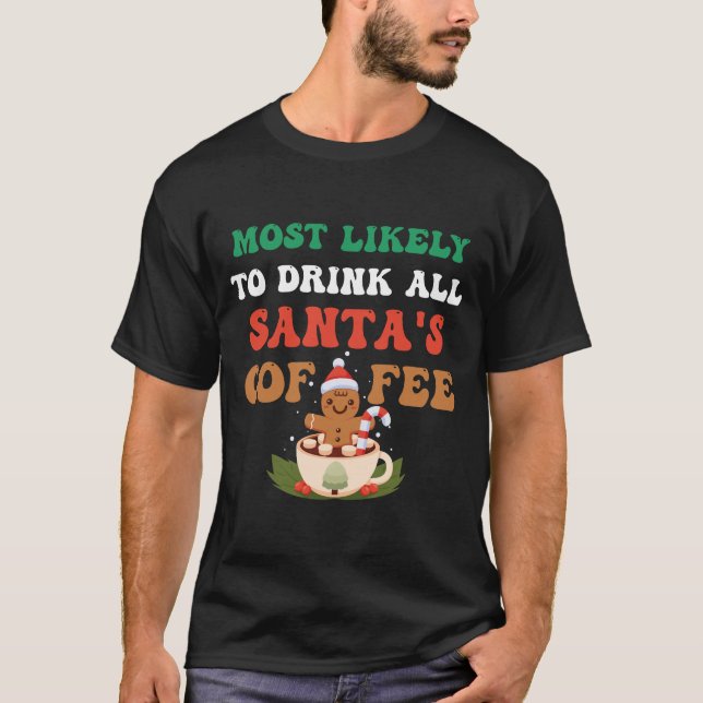 Weihnachtsgebäck Caroling Ugly Weihnachten gespren T-Shirt (Vorderseite)