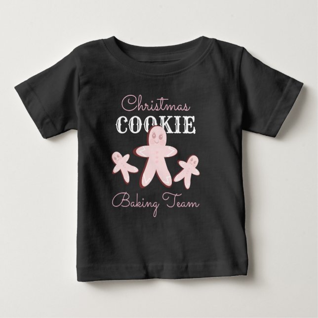 Weihnachtsgebäck Cookie Pink Backteam Baby T-shirt (Vorderseite)