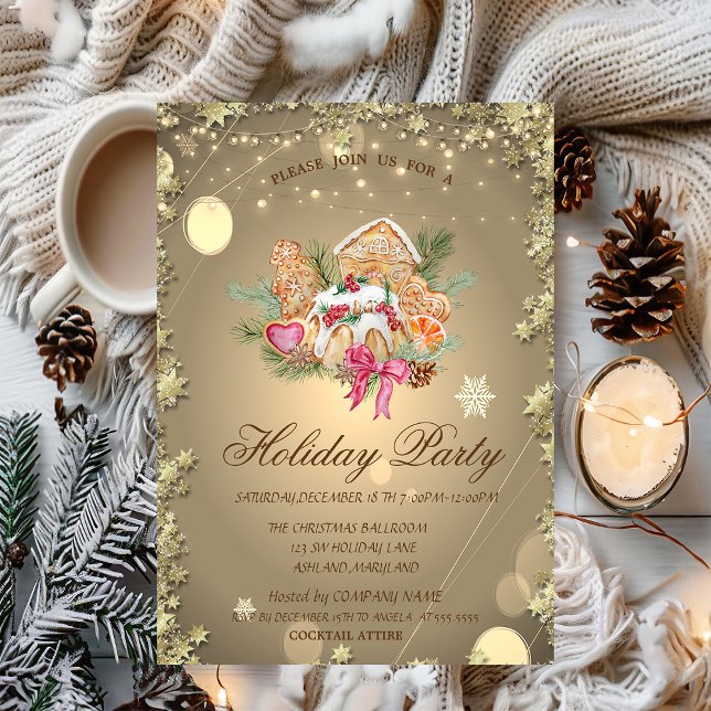 Weihnachtsgebäck Cookies Sterne Grün Einladung (Von Creator hochgeladen)