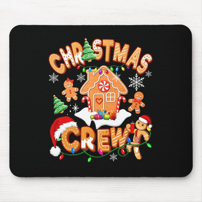 Weihnachtsgebäck Crew Cookie House Gingerbrot Fami Mousepad (Vorne)