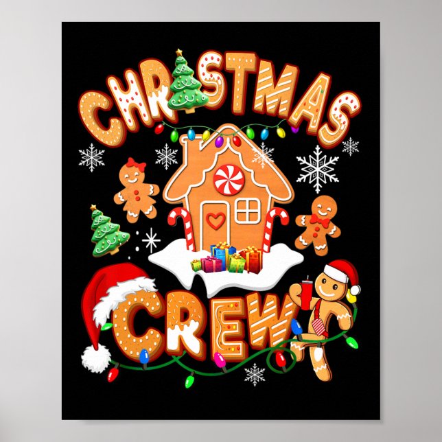 Weihnachtsgebäck Crew Cookie House Gingerbrot Fami Poster (Vorne)