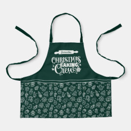 Weihnachtsgebäck Crew Cookies & Candy Canes Green Schürze