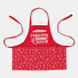 Weihnachtsgebäck Crew Kekse Rot Klein Schürze