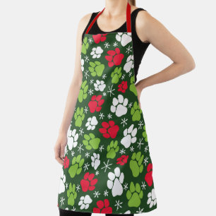 Weihnachtsgebäck Drucke Muster Hunde Groomere Schürze