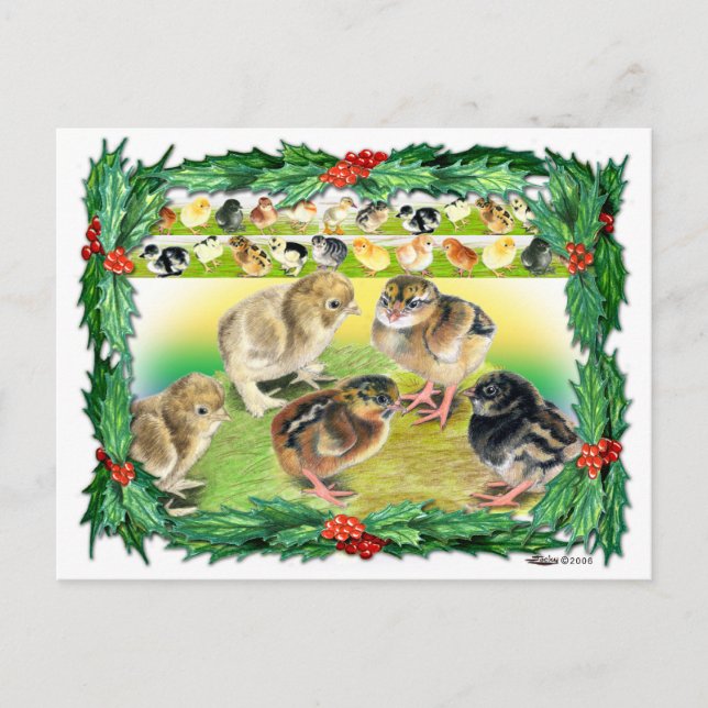 Weihnachtsgebäck Feiertagspostkarte (Vorderseite)
