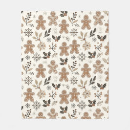 Weihnachtsgebäck Fleecedecke