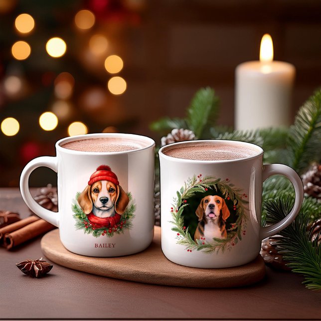Weihnachtsgebäck für Wasserfarben Beagle Kaffeetasse (Von Creator hochgeladen)