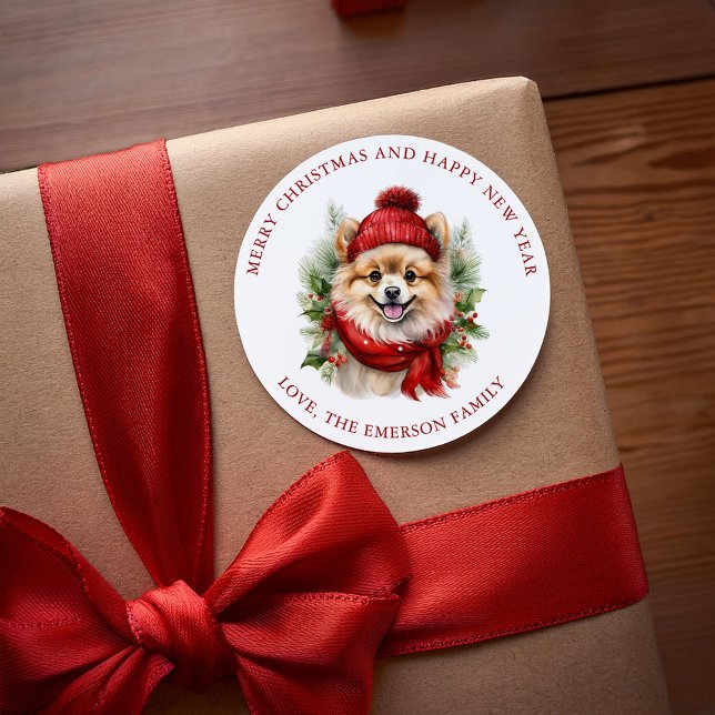 Weihnachtsgebäck für Wasserfarben Spitz Runder Aufkleber (Von Creator hochgeladen)