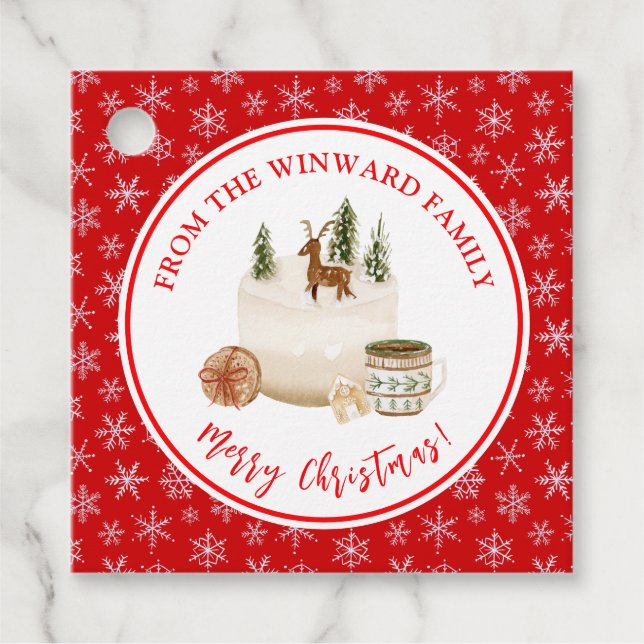 Weihnachtsgebäck Geschenkanhänger (Vorderseite)