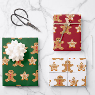 Weihnachtsgebäck Geschenkpapier Set