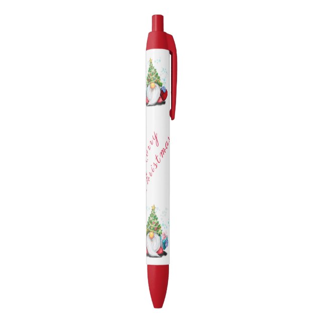 Weihnachtsgebäck Gnome mit Geschenken Kugelschreiber (Unterseite (Vertikal))