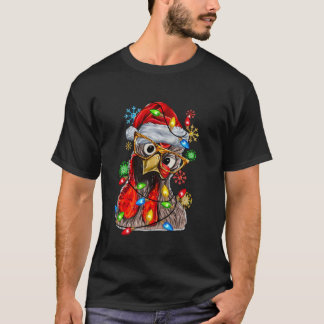 Weihnachtsgebäck Hen Tree Lights Weihnachtsfest T-Shirt