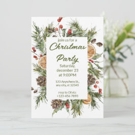 Weihnachtsgebäck in Grün und Weiß - Party Feiertagskarte