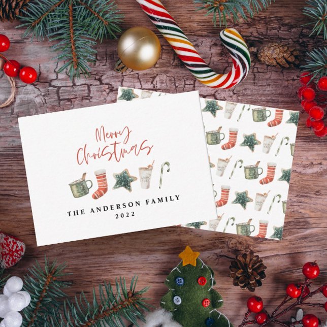 Weihnachtsgebäck in Süßspeisen Mitteilungskarte (Von Creator hochgeladen)