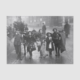 Weihnachtsgebäck KINDER HOLLY 1915 Seidenpapier