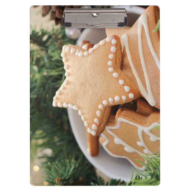 Weihnachtsgebäck Klemmbrett (Vorderseite)