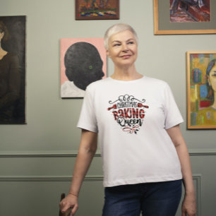 Weihnachtsgebäck Königin Retro Typografie T-Shirt
