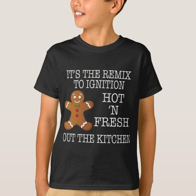 Weihnachtsgebäck Lebkuchen Mann Hot Fresh Out Kit T-Shirt (Vorderseite)