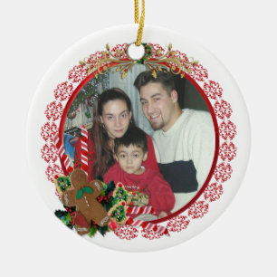 Weihnachtsgebäck Leckereien Lebkuchen Mann Keramikornament
