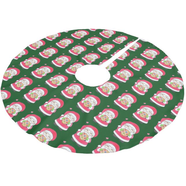 Weihnachtsgebäck Lieben Weihnachtsbaumrock Polyester Weihnachtsbaumdecke (Schrägansicht)