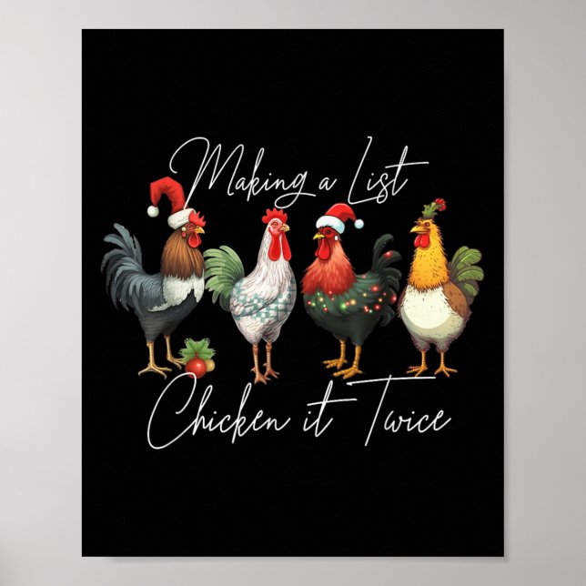 Weihnachtsgebäck Lover Xmas Weihnachtsmannmütze Fu Poster (Vorne)