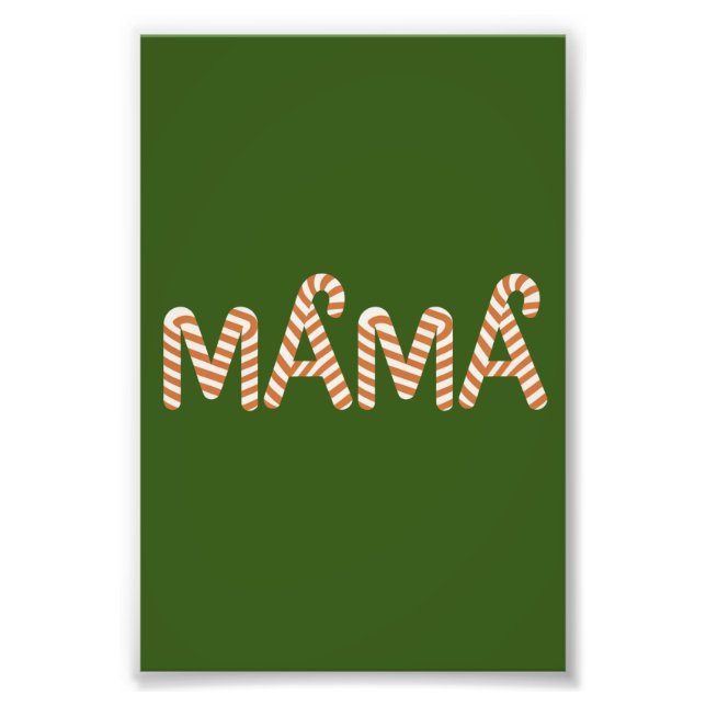 Weihnachtsgebäck Mama Mama Sweater Funny Family Fotodruck (Vorne)