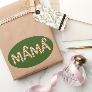 Weihnachtsgebäck Mama Mama Sweater Funny Family Ovaler Aufkleber