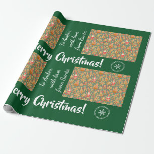 Weihnachtsgebäck Männer Weihnachtsnamen Personal Geschenkpapier