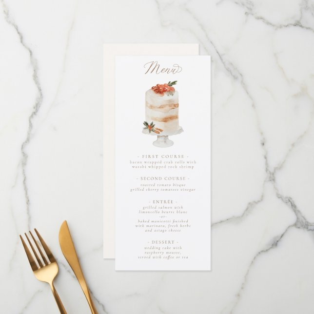 Weihnachtsgebäck Menükarte (Vorderseite/Rückseite Beispiel)