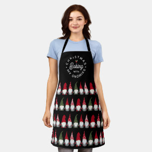 Weihnachtsgebäck mit meinen Gnomen   Schwarz Schürze