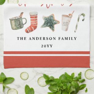 Weihnachtsgebäck mit Süßspeise Kit Geschirrtuch