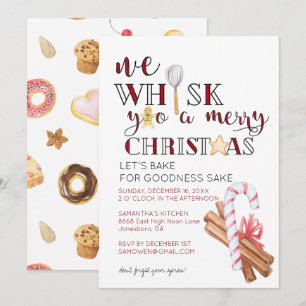 Weihnachtsgebäck Party Einladung