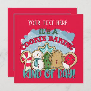 Weihnachtsgebäck Party  Einladung