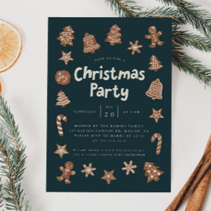 Weihnachtsgebäck Party Einladung