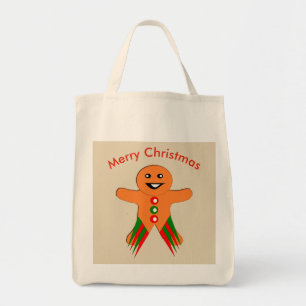 Weihnachtsgebäck Party Gingerbrot Mann Tote Tasche