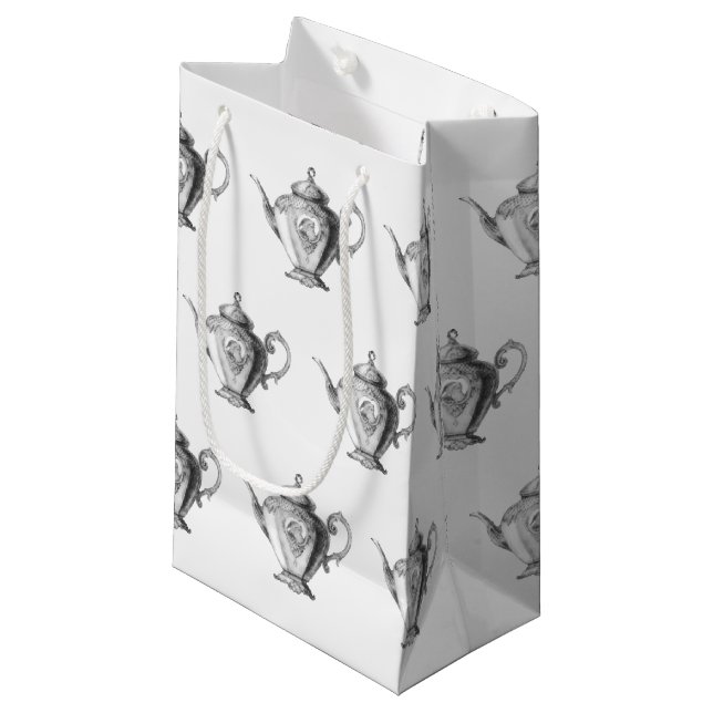 Weihnachtsgebäck Party Teapot Kleine Geschenktüte (Vorderseite Schrägansicht)