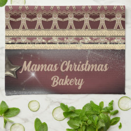 Weihnachtsgebäck Personalisiert Geschirrtuch