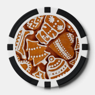 Weihnachtsgebäck Pokerchips