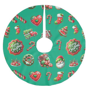 Weihnachtsgebäck Polyester Weihnachtsbaumdecke