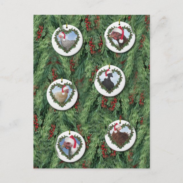 Weihnachtsgebäck Postkarte (Vorderseite)