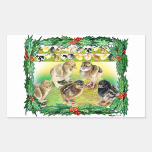Weihnachtsgebäck Rechteckiger Aufkleber