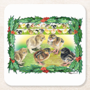 Weihnachtsgebäck Rechteckiger Pappuntersetzer