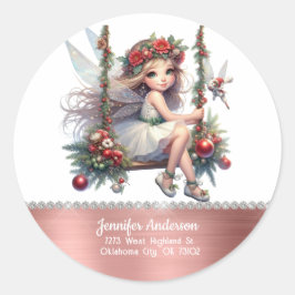 Weihnachtsgebäck Runder Aufkleber