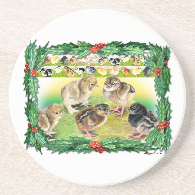 Weihnachtsgebäck Sandstein Untersetzer (Vorne)