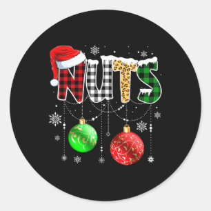 Weihnachtsgebäck Shirt Matching Couple Family Kast Runder Aufkleber