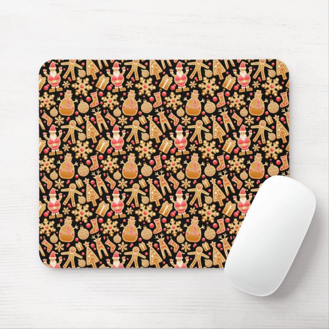 Weihnachtsgebäck & Snowman Gingerbrot Weihnachtske Mousepad (Mit Mouse)