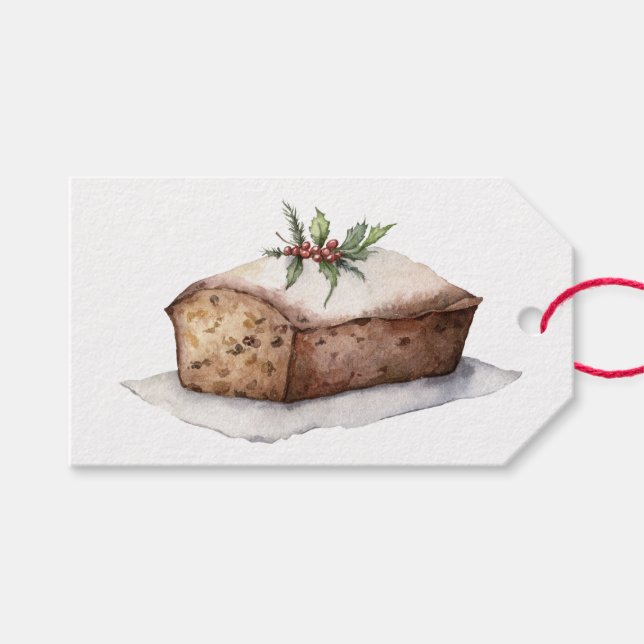 Weihnachtsgebäck Tag Geschenkanhänger (Vorderseite (Horizontal))