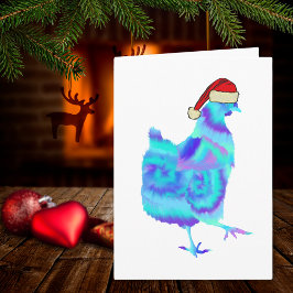 Weihnachtsgebäck Tanz Funny Funky Festive Hen Karte